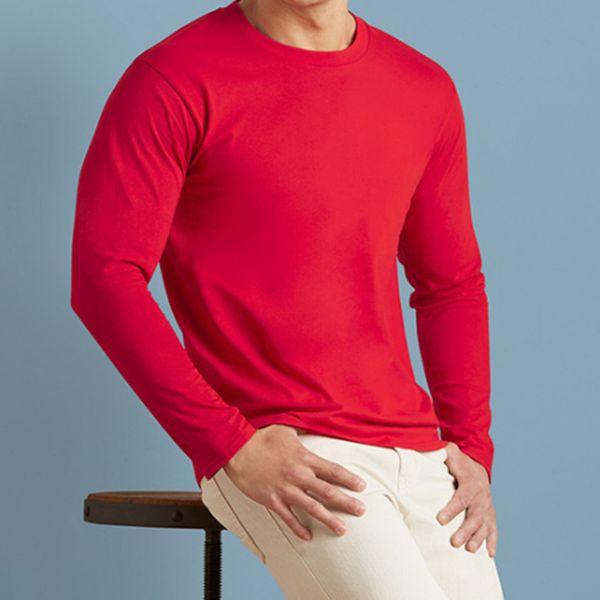 

men's t-shirts long sleeve spring autumn casual o neck t shirt 2021 fashion fitness &tees homme camisetas, White;black
