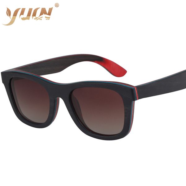 

sunglasses classic skateboard wood frame women polarized men sun glasses eyewear oculos gafas de sol masculino, White;black