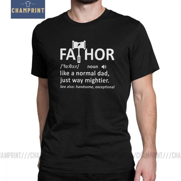 

fathor in dictionary t shirts men's pure cotton vintage t-shirt just way mightier fathers day tees short sleeve clothes printed