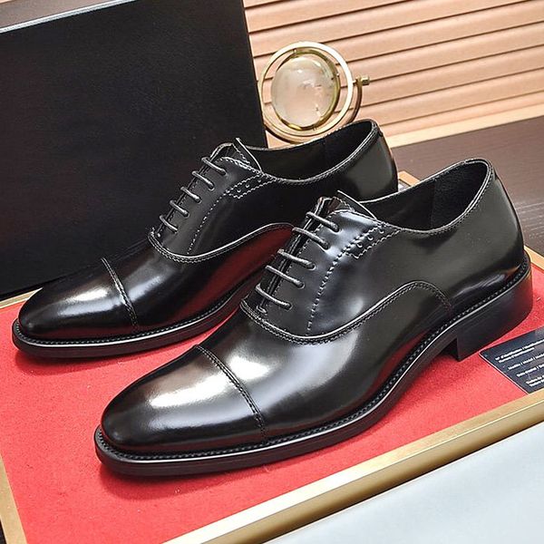 

highquality mens shoes, spring and summer formal leather business casual shoes, mens dress office luxury shoes, mens breathable oxford qwo, Black