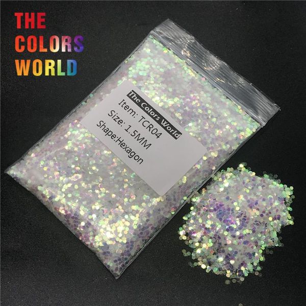 

tcr04 iridescent rainbow white with blue light colorful hexagon shape glitter nail art decoration body glitter eye shadow diy, Silver;gold