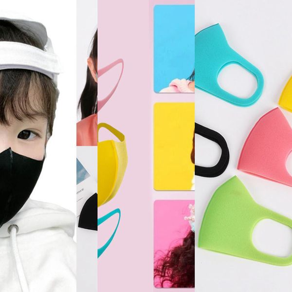 

kids 3pcs/set child face anti mask dust earloop protective mask outdoor cycling dustproof washable cartoon masks ooa77731