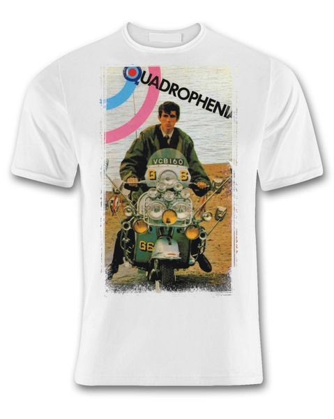 

quadrophenia scooter on the beach white t shirt