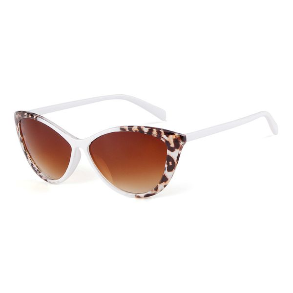 

sunglasses evove white women 2021 cat eye sun glasses for ladies fashion cat'seye vintage steampunk retro red, White;black