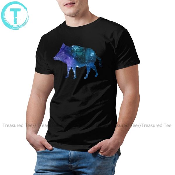 

pig wild boar t shirt boar silhouette t-shirt summer printed tee shirt cotton awesome male oversize tshirt