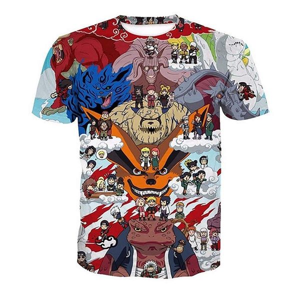 

new japan anime naruto uchiha sasuke itachi male cartoon cool 3d print shirts funny kawaii plus size men clothing