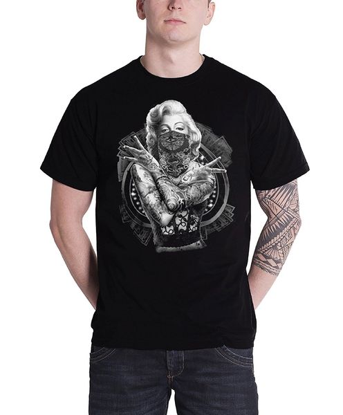 

marylin monroe t shirt outlaw mens black women t shirt