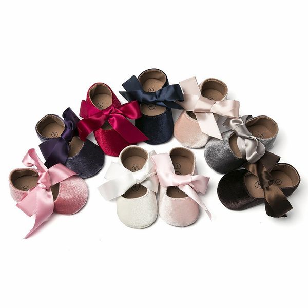 

baby girl shoes riband bow lace up pu leather princess baby shoes first walkers newborn moccasins