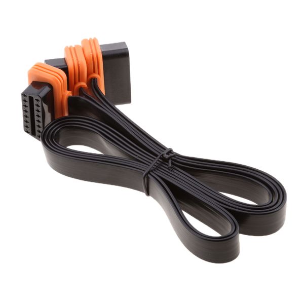 

16pin obd 2 obd ii male to dual female y splitter elbow extension cable lead