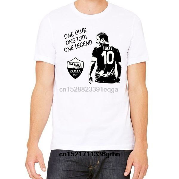 

men t shirt italy footballer totti 10 c-48 funny roma t-shirt novelty tshirt tees