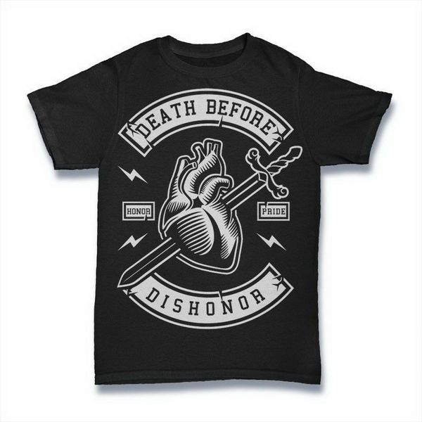 

death before dishonor t-shirt. 100% хлопок премиум tee новый present casual tee shirt