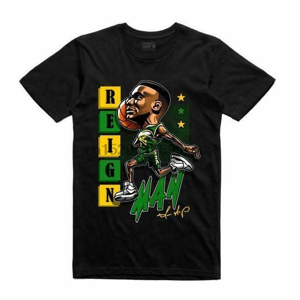 

new streetwear on demand caricature reign man black tee shirt small-3xlarge