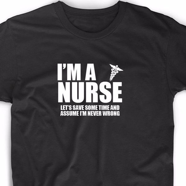 

2020 summer style fashion i'm a nurse t shirt tee gift funny geek nerd cute medical nursing doctor tee shirt