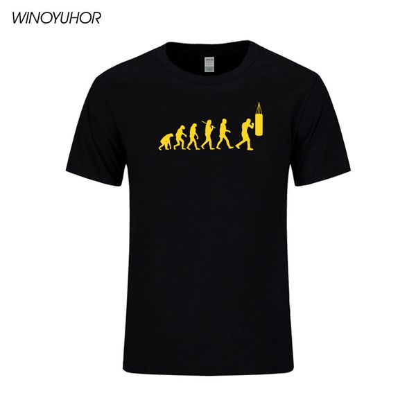 

evolution ultimate fighting muay boxing t shirt men funny print tees cotton summer new fashion streetwear camisas hombre