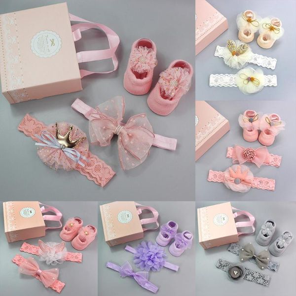 

детские hairband девушки обуви sneaker anti-slip мягкой подошвой подарочный набор cap hat earmuffs дети рождество головные уборы детские hai, Slivery;white