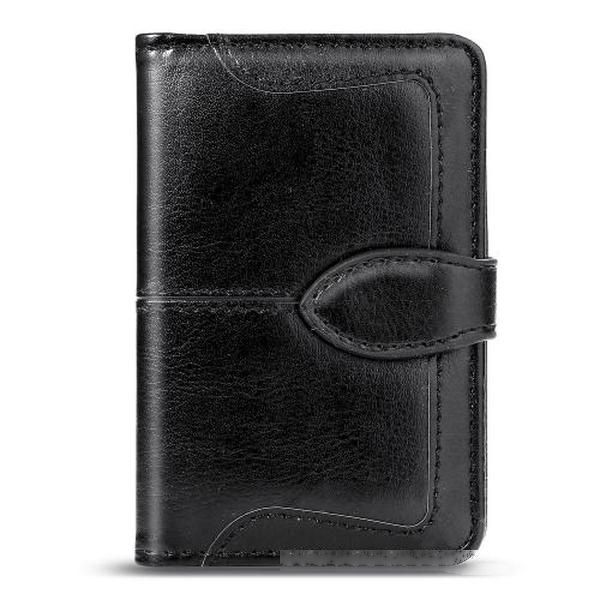 

new retro solid color card package multi-function pu leather phone back stickers credit card wallet pocket