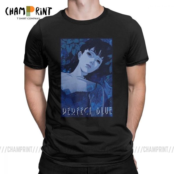 

perfect blue t shirt for men 100% cotton crazy t-shirt crew neck satoshi kon anime 1997 tees short sleeve gift idea