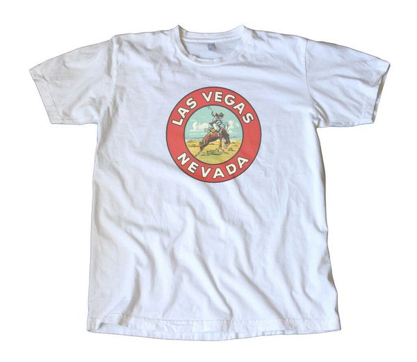 

las vegas travel decal t-shirt - cowboy