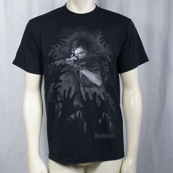 

лицензированный ходячие мертвецы daryl руки логотип футболку s m l xl 2xl 3xl новых людей футболку