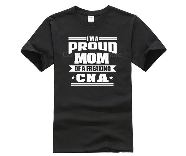 

casual o neck loose summer t shirt for men summer funny print proud mom of a freaking awesome cna gifts personality t shirt