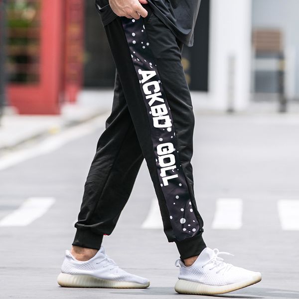 

fashion men's pants 2020 casual loose sport pants casual joggers trouse sweatpants oversize male clothe size m-8xl, Black