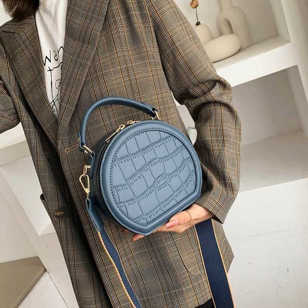 

fashion stone pattern round bags for women 2020 luxury handbags women bags designer pu leather ladies shoulder crossbody