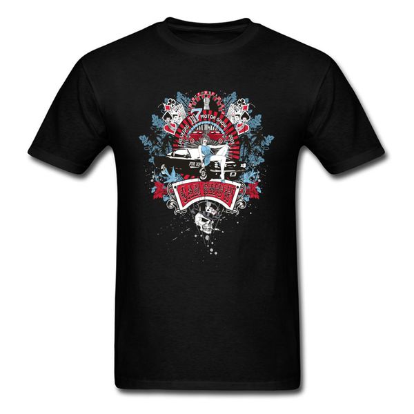 

camisa t shirts navy pin up princess t1 car tshirt all cotton round neck men shirts motor joker card print t-shirt men