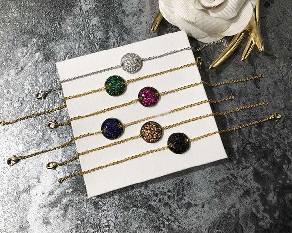 

brand pome jewelry 6 colors round ball bracelet red black orange zircon cake bracelets italy brand jewelry women bijoux, Golden;silver