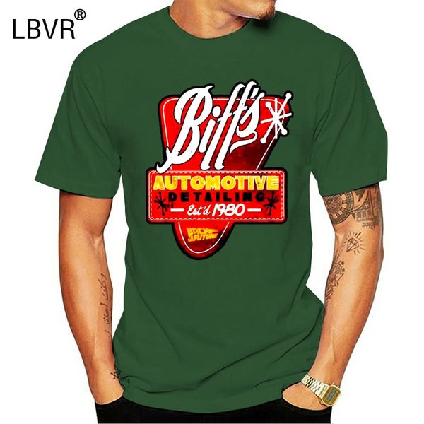 

back to the future biff's automotive detailing 1980 men's t shirt garage movie