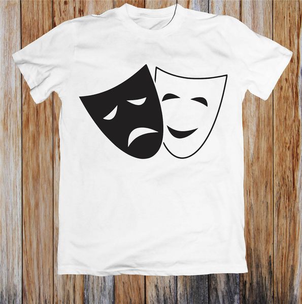 

комедии и трагедии маски мужская футболка забавный дизайн tee shirt