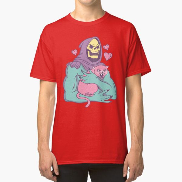 

skeletor в cat t - рубашка вектор skeletor heman cat любовь смешные тигр симпатичные grayskull череп