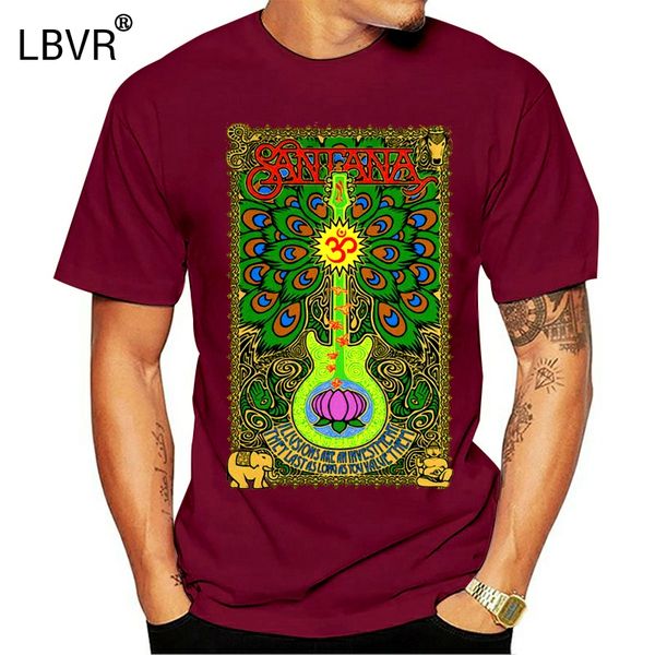 

santana lotus guitar t shirt s-m-l-xl brand new official hi fidelity merchandise
