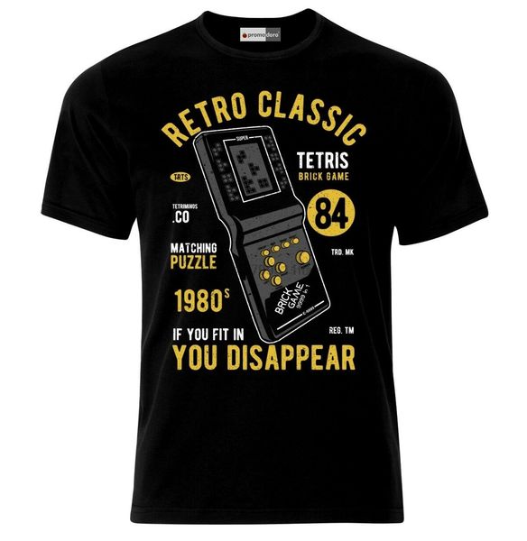 

retro tetris brick game puzzle t-shirt(1