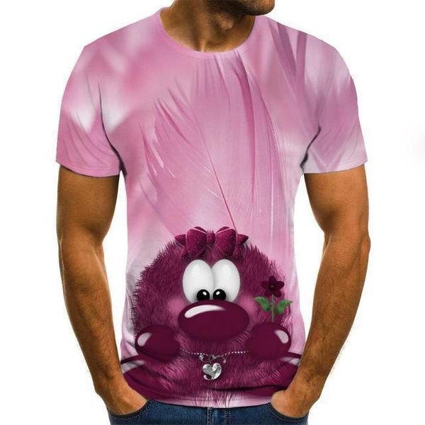 

summer hipster rock o -neck 3d 3d print shirts funny anime hentai men clothing