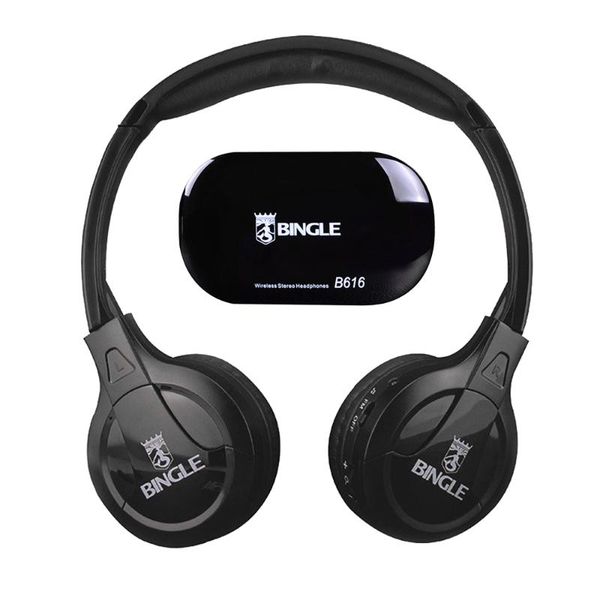 

2020 bingle b616 multifunction stereo wireless headset headphones with microphone fm radio for mp3 pc tv audio phones