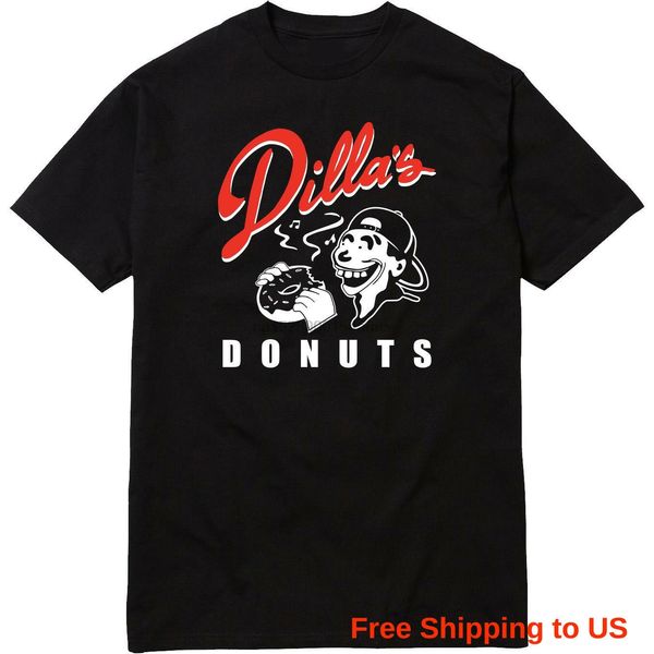 

dillas donuts t-shirt delicious vinyl jay dee j dilla hip hop mf doom t-shirt(1