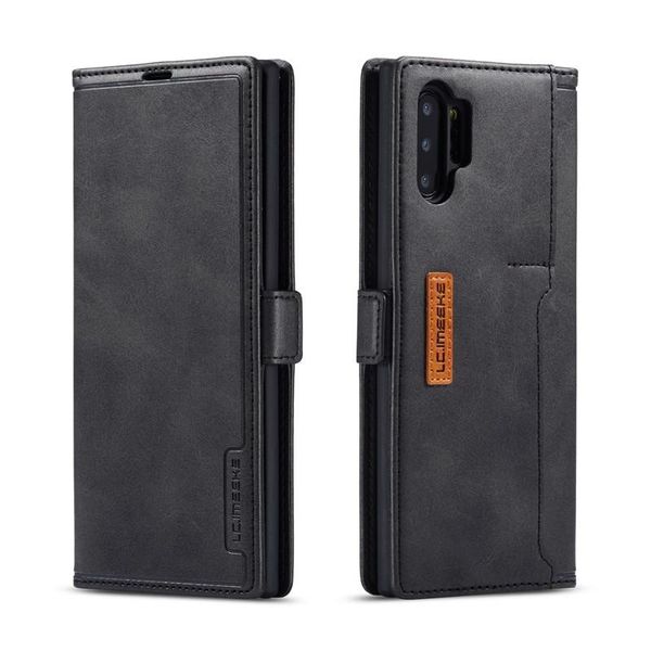 

vintage splice flip leather case for samsung galaxy note 10 9 s10 s9 s8 plus s10e note10 luxury card holder soft tpu cover