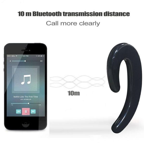 

s103 ear-hook headset wireless bluetooth earphone unilateral wireless headphones hd call no earplugs with mic with retail package