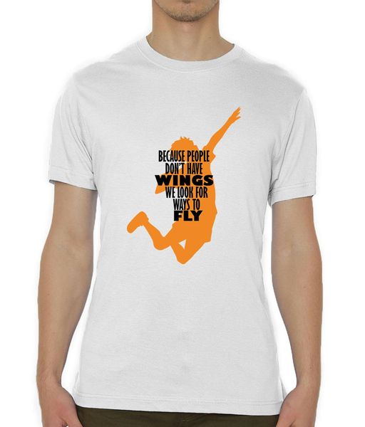 

haikyuu hinata karasuno fly wings printed summer 2019 cotton men fashion summer style fitness brand movie t shirt