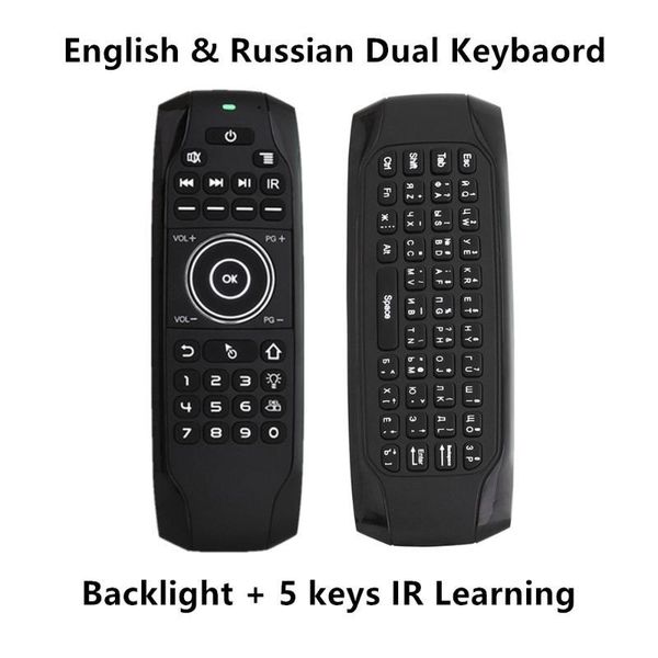 

l8star g7 backlit voice search smart air mouse remote control gyro ir learning 2.4g wireless mini keyboard for android tv box