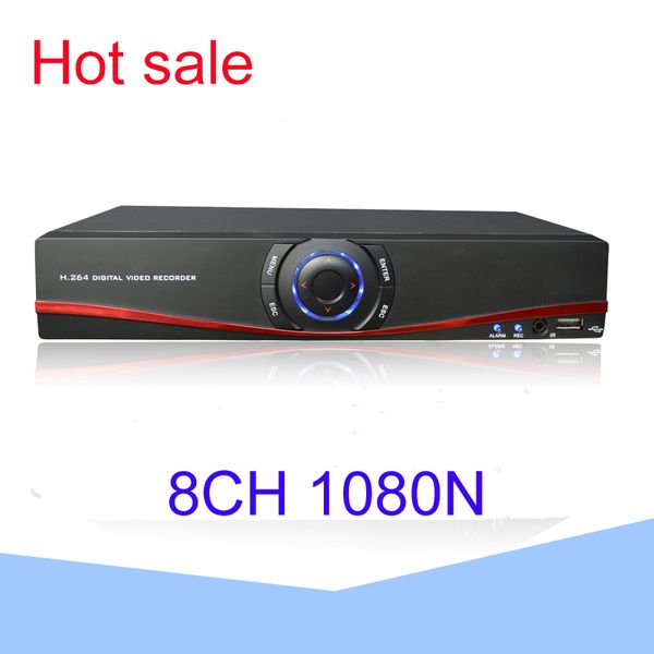 

8ch ahd dvr 5 in 1 hybrid h.264 security recorder for 1080n ahd tvi cvi ip camera motion detection, Black;white