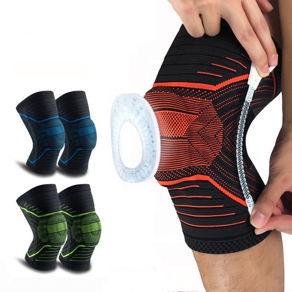 

1pcs fitness running cycling knee support braces elastic nylon sport compression knee pad sleeve for basketball volleyball, Black;gray