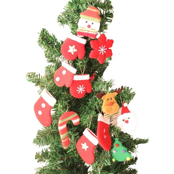 

decorations cloth small decorative christmas tree decorative cloth pendant 12 sets christmas tree pendant iiulf