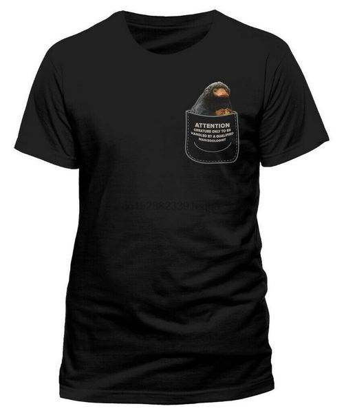 

fantastic beasts the crimes of grindelwald niffler in my pocket t-shirt cotton harajuku hip hop tee shirt