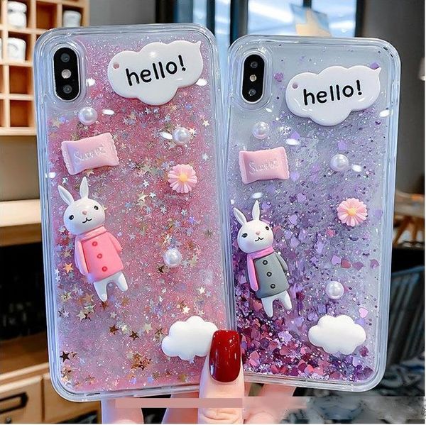 

new lovely quicksand phone case for iphone 11pro x xr xmax 8 7 6 plus