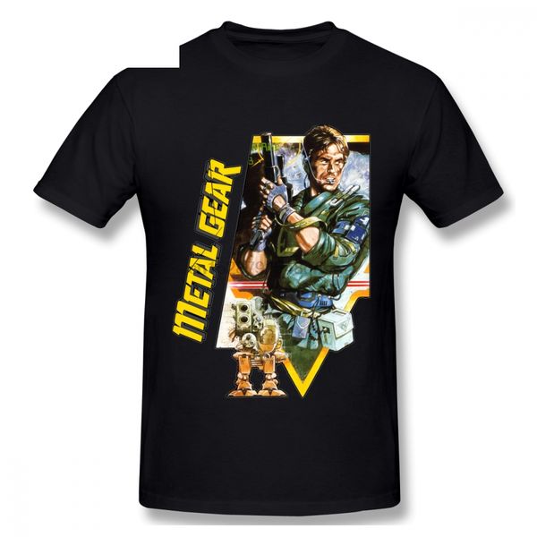 

round neck metal gear solid t shirt fashionable abstract tee man stylish t-shirt