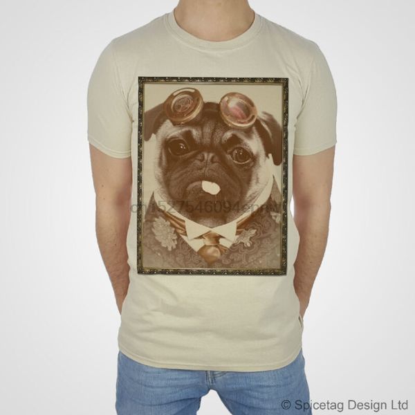 

steampunk t-shirt pug tshirt victorian vintage funny elizabethan goggles pugs t