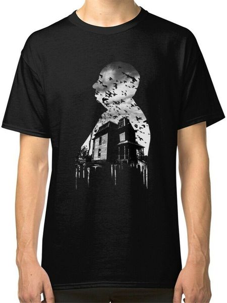 

alfred hitchcock collage men's black t-shirt tee shirt