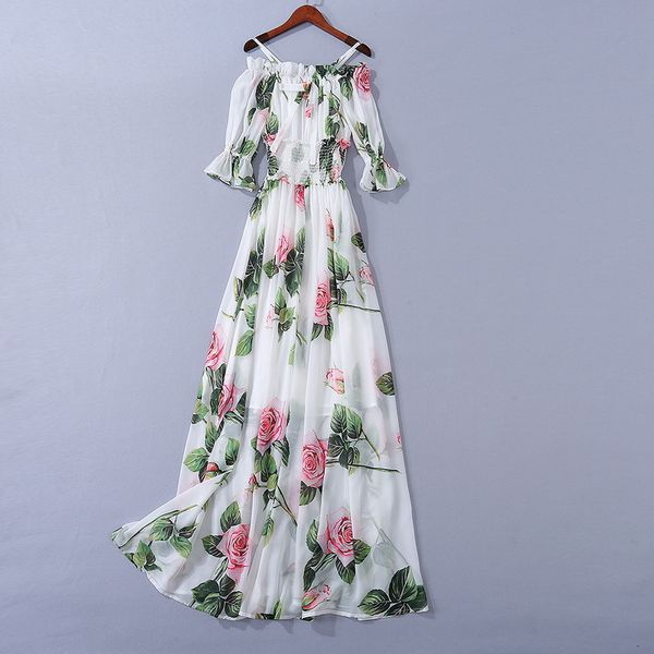 

1013 xl 2020 autumn a line short sleeve slash neck white brand same style dress womens clothes sh, Black