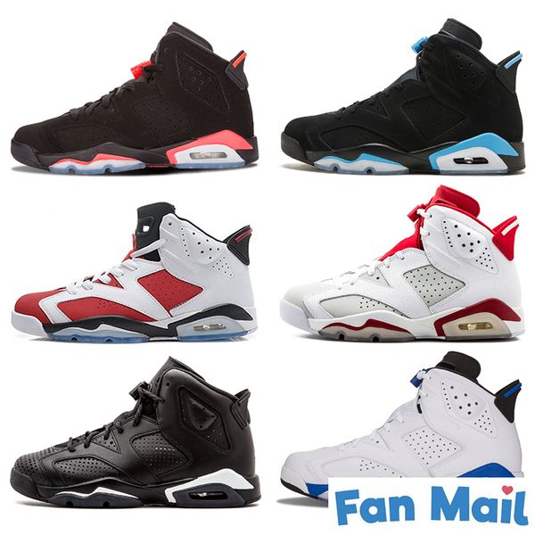 

6 6s man basketball shoes black blue olympic oreo maroon fashion athletic sports casual shoes outdoors discount shoe